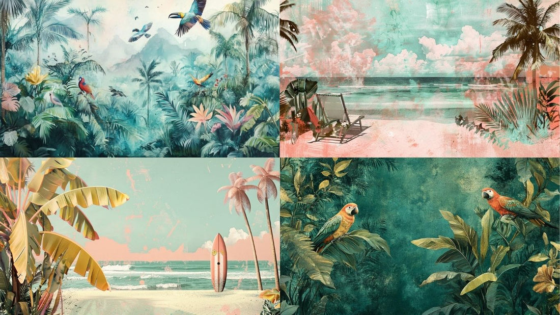 How Tropical Wallpaper Brings the Outdoors Inside