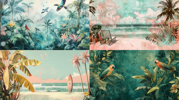 How Tropical Wallpaper Brings the Outdoors Inside