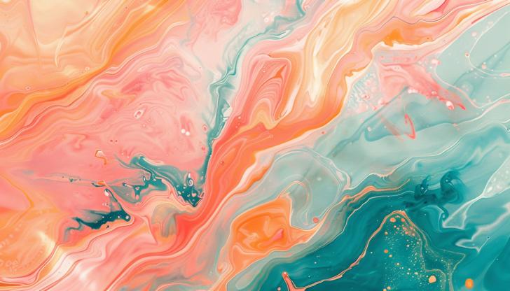 Peach Dreams Wallpaper Collection | Abstract Peach Fusion
