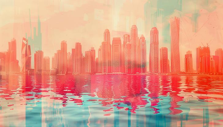 Peach Dreams Wallpaper Collection | Dubai Dreamscape