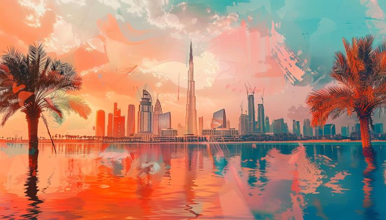 Peach Dreams Wallpaper Collection | Dubai Dreamscape