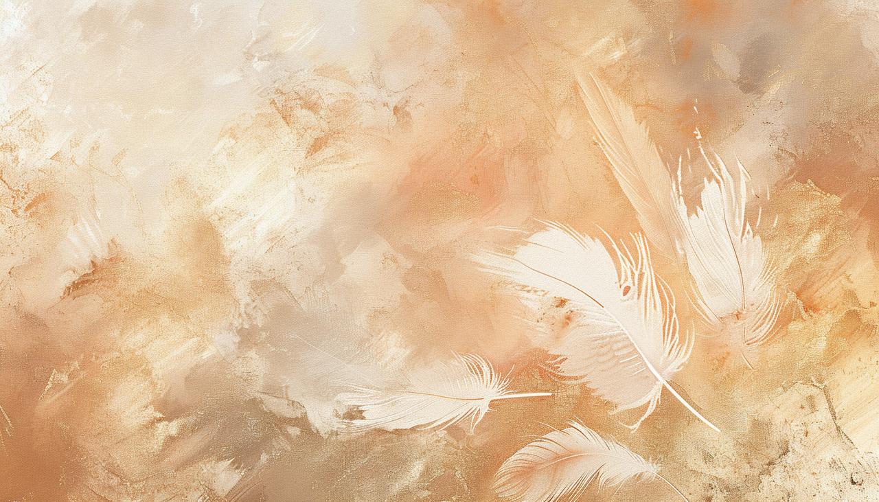 Peach Dreams Wallpaper Collection |  Creamy Peach Featherlight