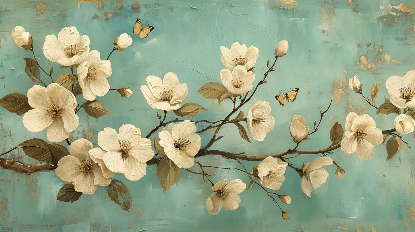 Whispering Bloom | Seafoam Blossom
