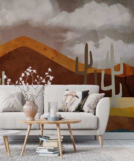 Boho Chic Wallpaper Collection I Red Hue
