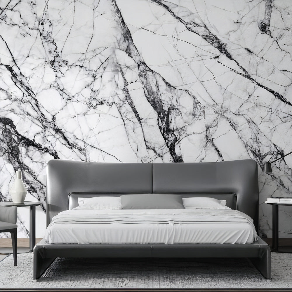 Marbled Stone Wallpaper Collection I Dirty White