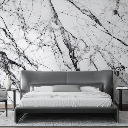 Marbled Stone Wallpaper Collection I Dirty White