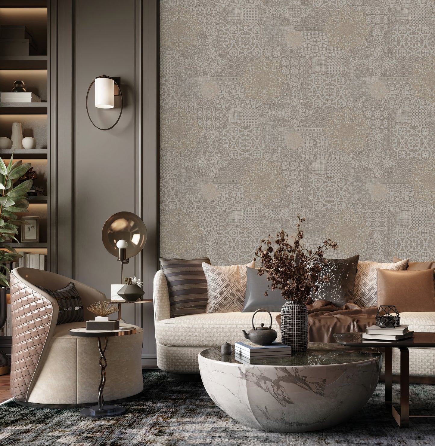 Vintage Wallpaper Collection | Brown 20's