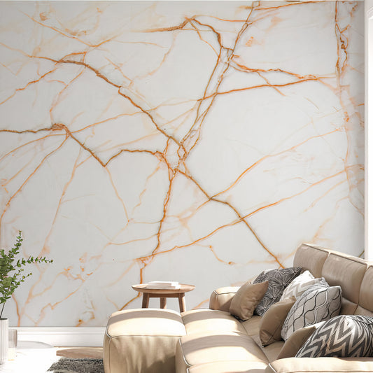 Marbled Stone Wallpaper Collection I Orange Touches