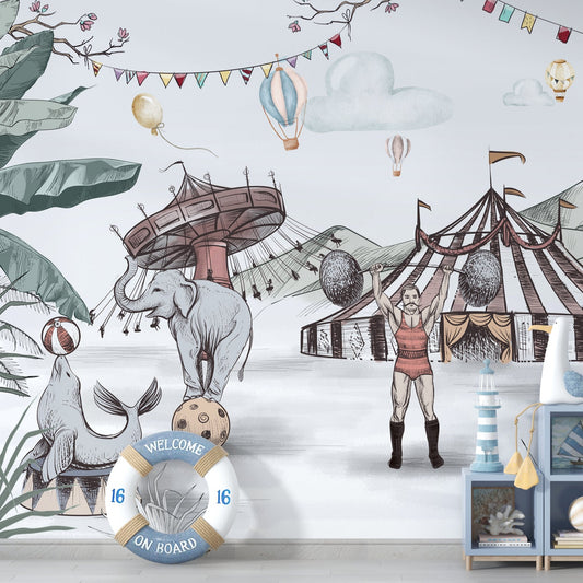 Little One Wallpaper Collection I Lovely Circus