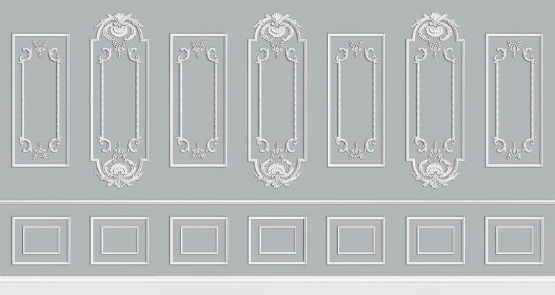 Moulding Wallpaper Collection | Vintage Walls