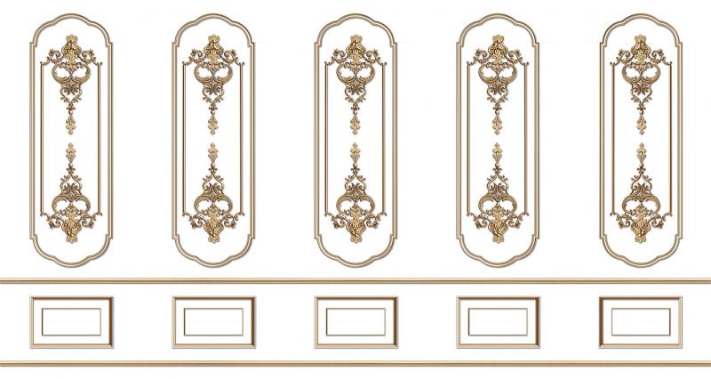 Moulding Wallpaper Collection | Vintage Detailing