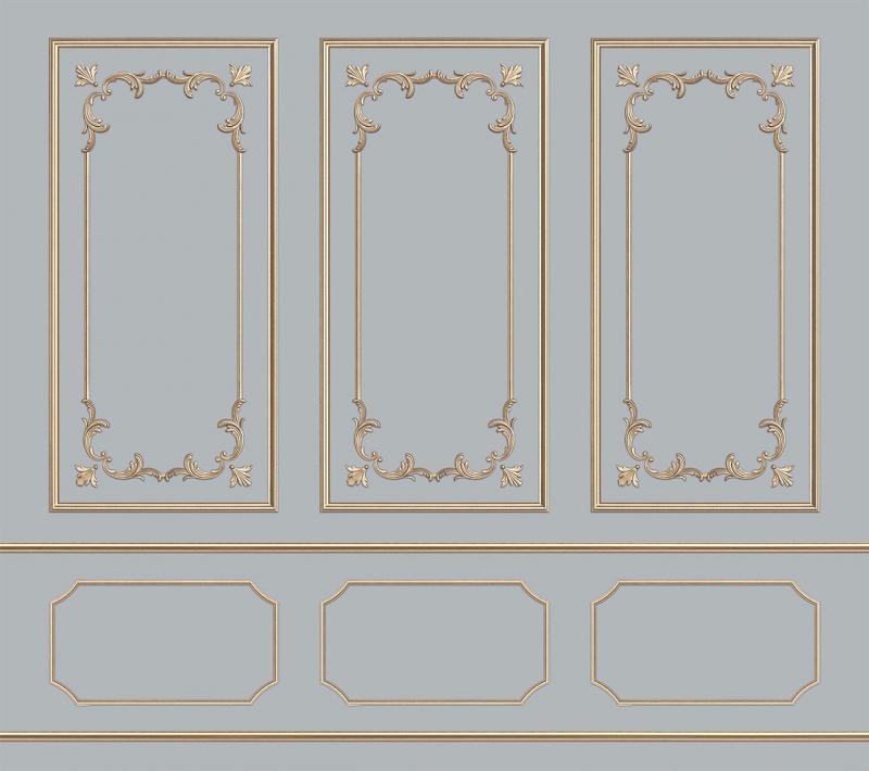 Moulding Wallpaper Collection | Golden Relief