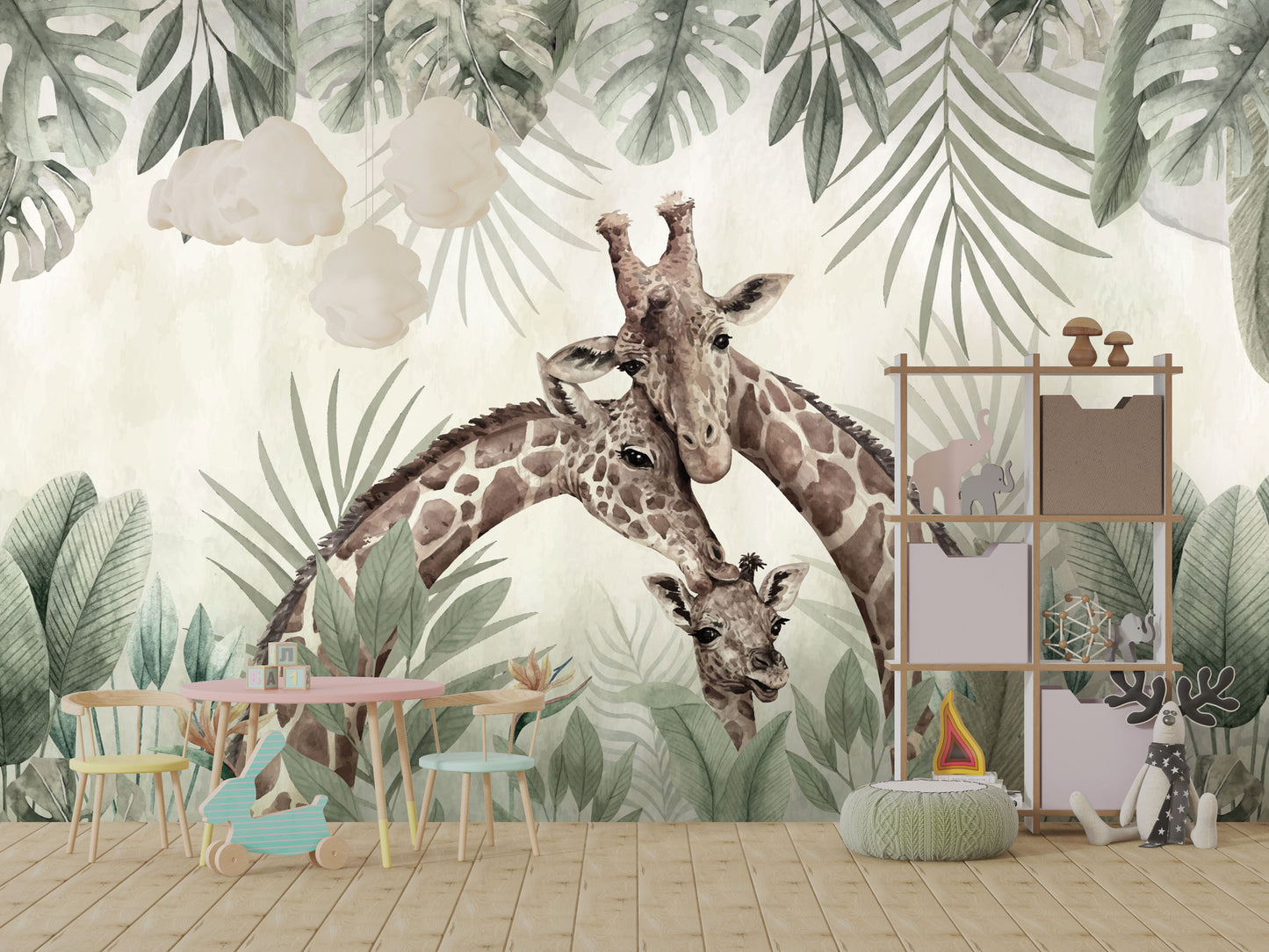Little One Wallpaper Collection I Giraffe Nest