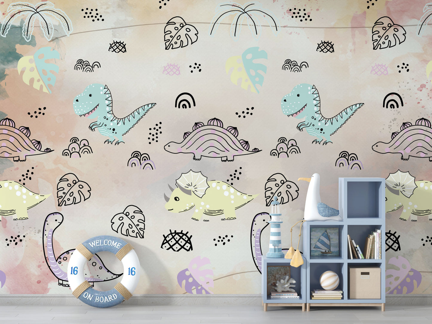 Little One Wallpaper Collection I Dinosaur Time