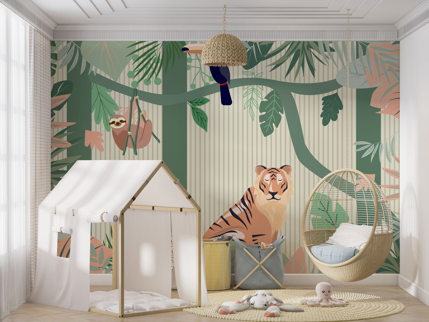 Little One Wallpaper Collection I Jungle Fun
