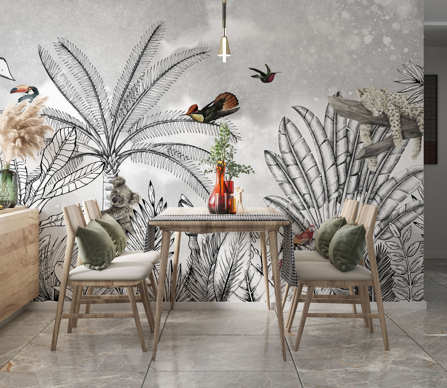 Humid Jungle Wallpaper Collection | Monochrome Life