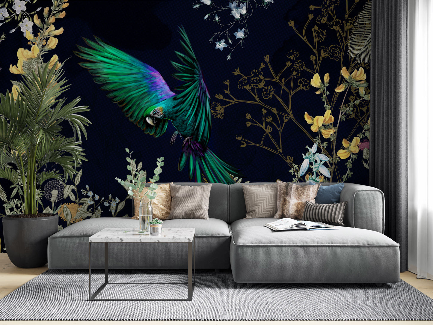 Humid Jungle Wallpaper Collection | Wild Masterpiece - Black