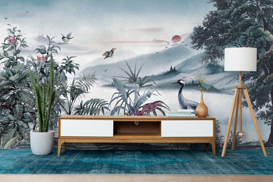 Humid Jungle Wallpaper Collection I A Bluish Day