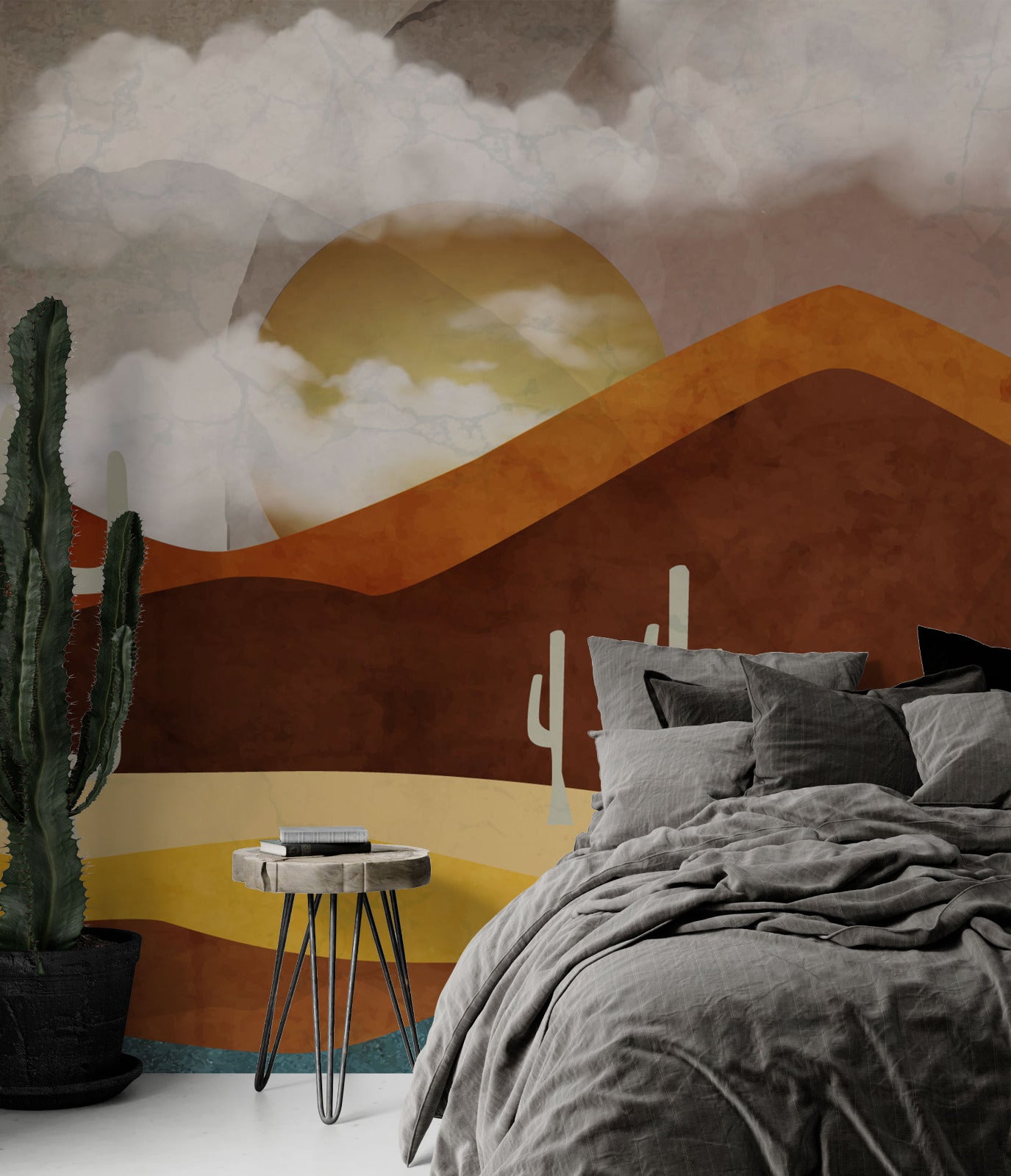 Boho Chic Wallpaper Collection I Red Hue