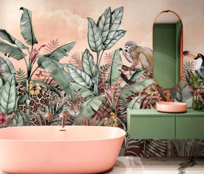Humid Jungle Wallpaper Collection | Pink Forest