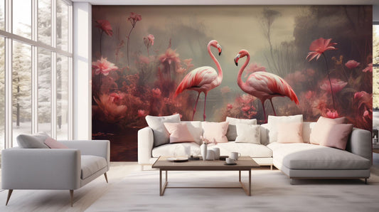 Amazon Wallpaper Collection |  Flamingo in love