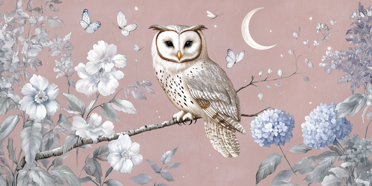 Moonlight Watch wall mural, full room view