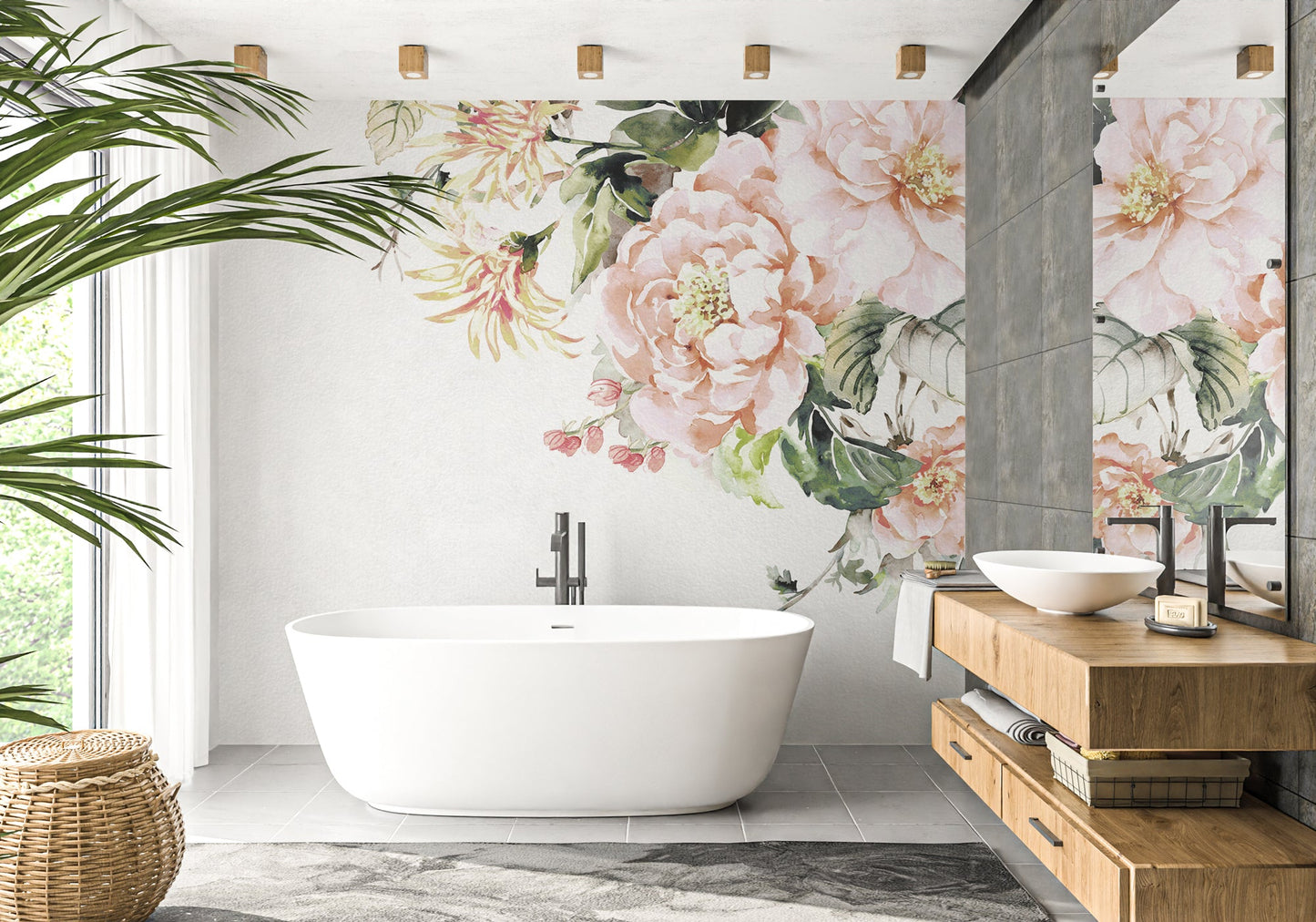 Floral Wallpaper Collection Tala in Green