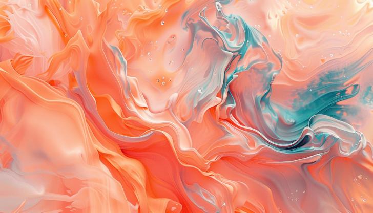 Peach Dreams Wallpaper Collection |  Abstract Peach Fusion