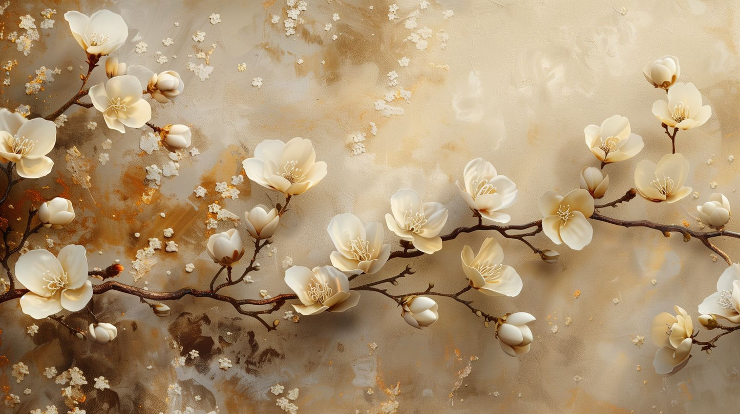 Whispering Bloom | Amber Blossom Drift