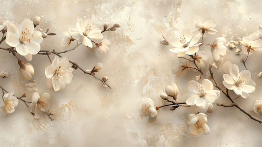 Whispering Bloom | Ivory Blossom Veil
