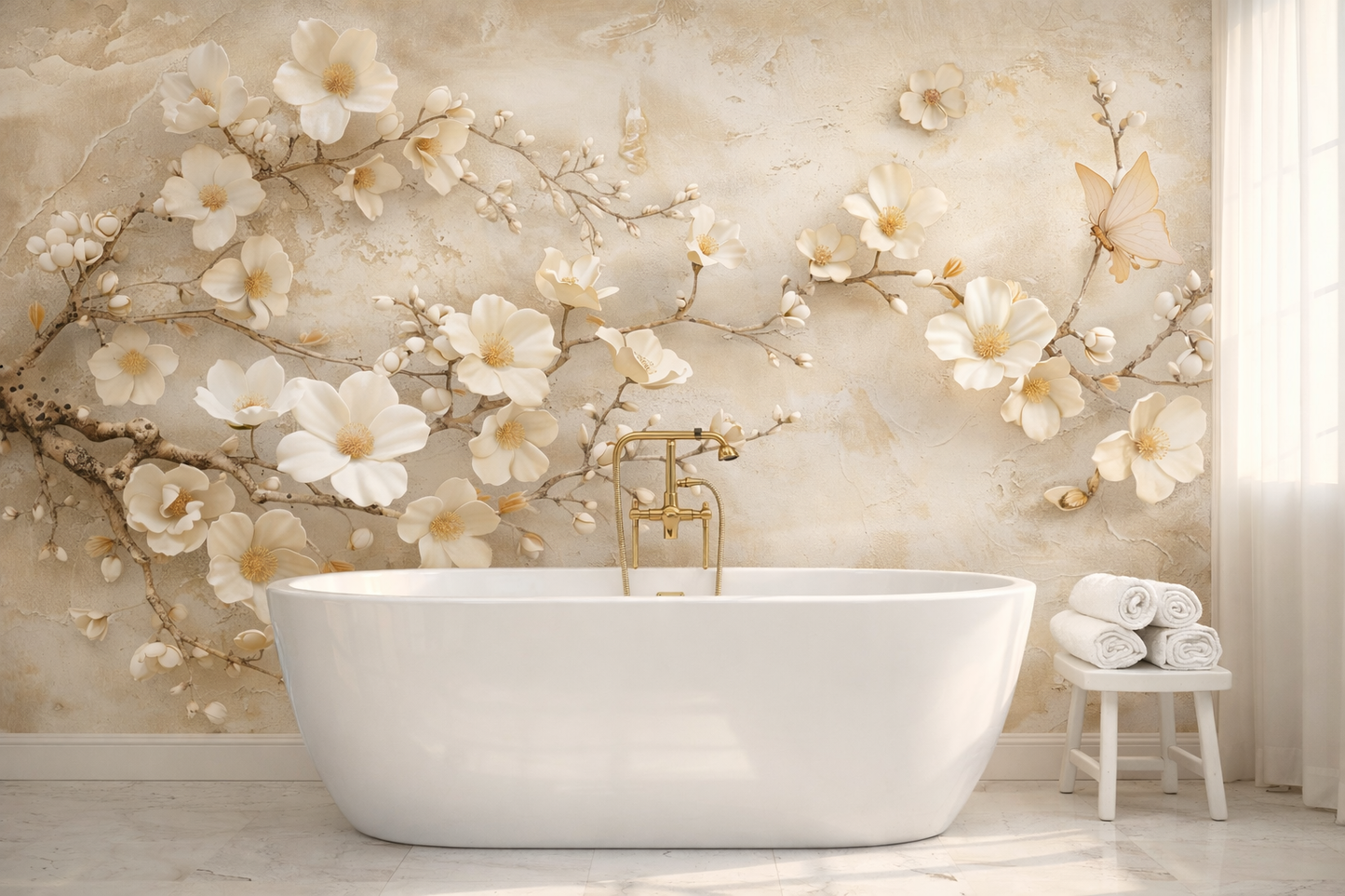 Whispering Bloom | Ivory Mist