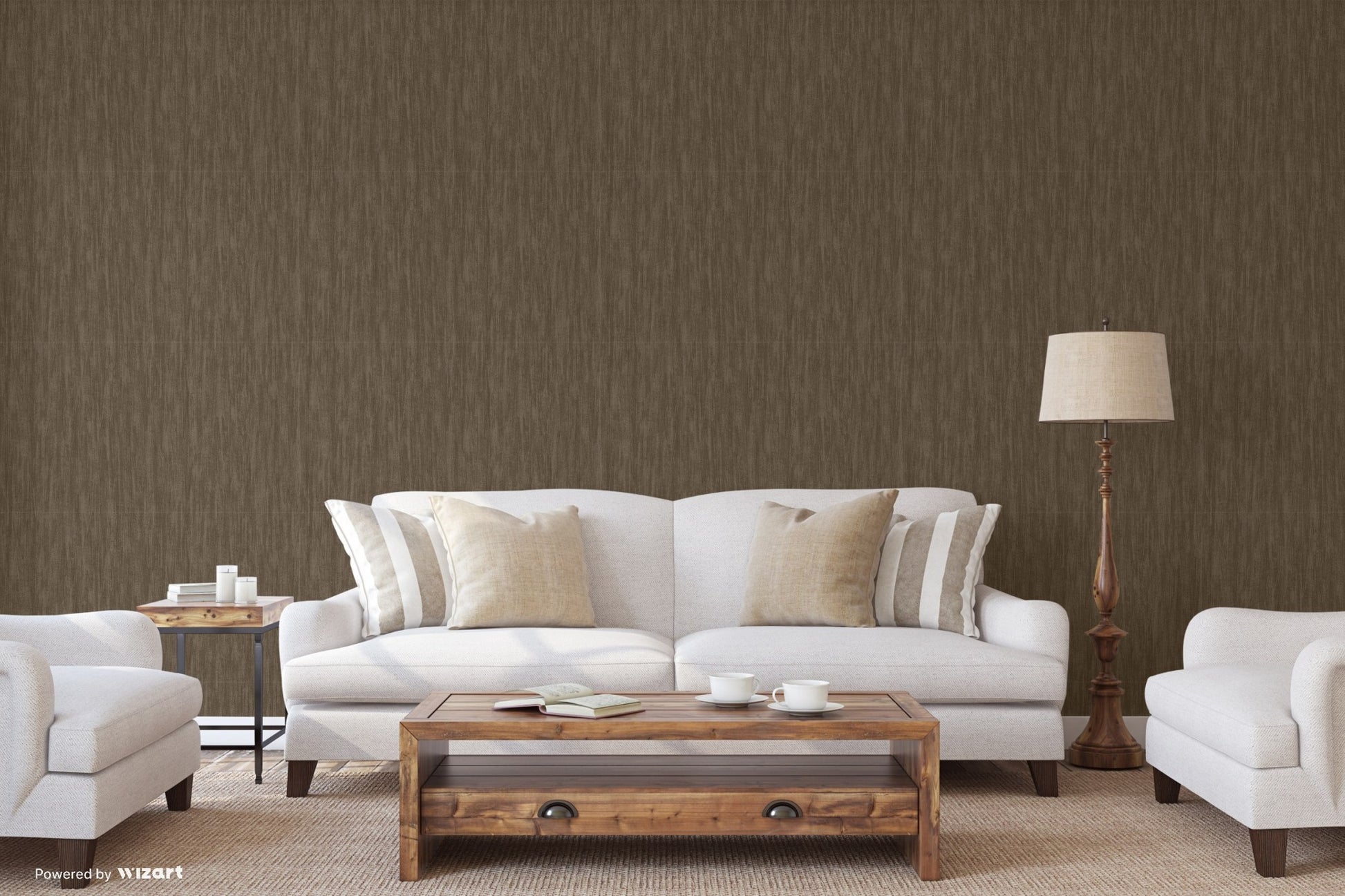 Atelier Alfa Slate Fine Weave Wallpaper by La Belle Maison
