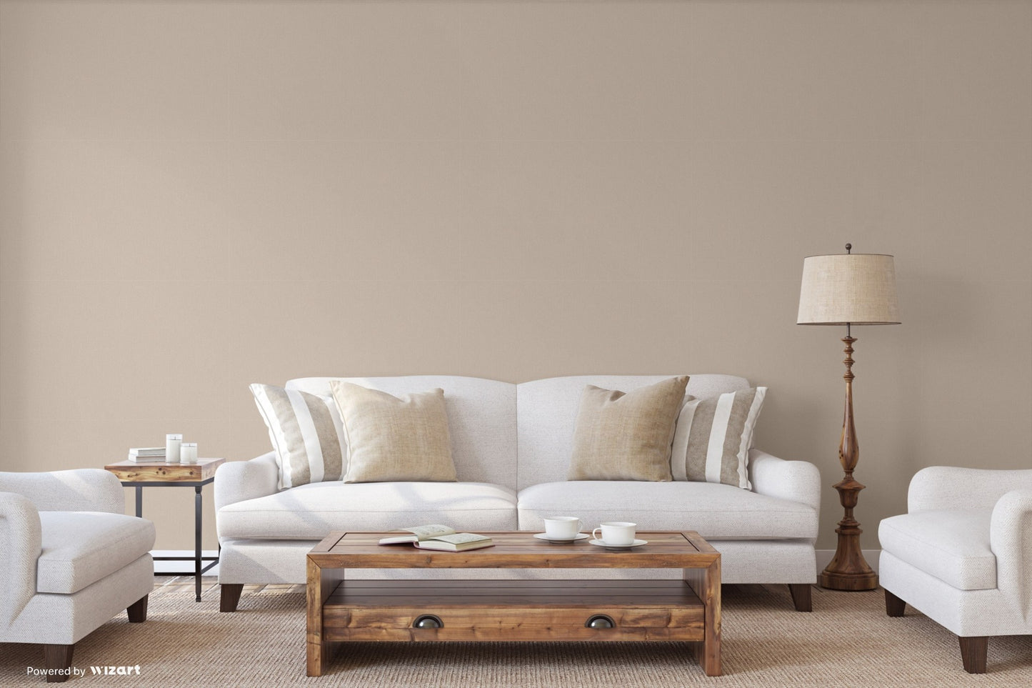 Atelier Alfa Silver Taupe Classic Texture Wallpaper II by La Belle Maison