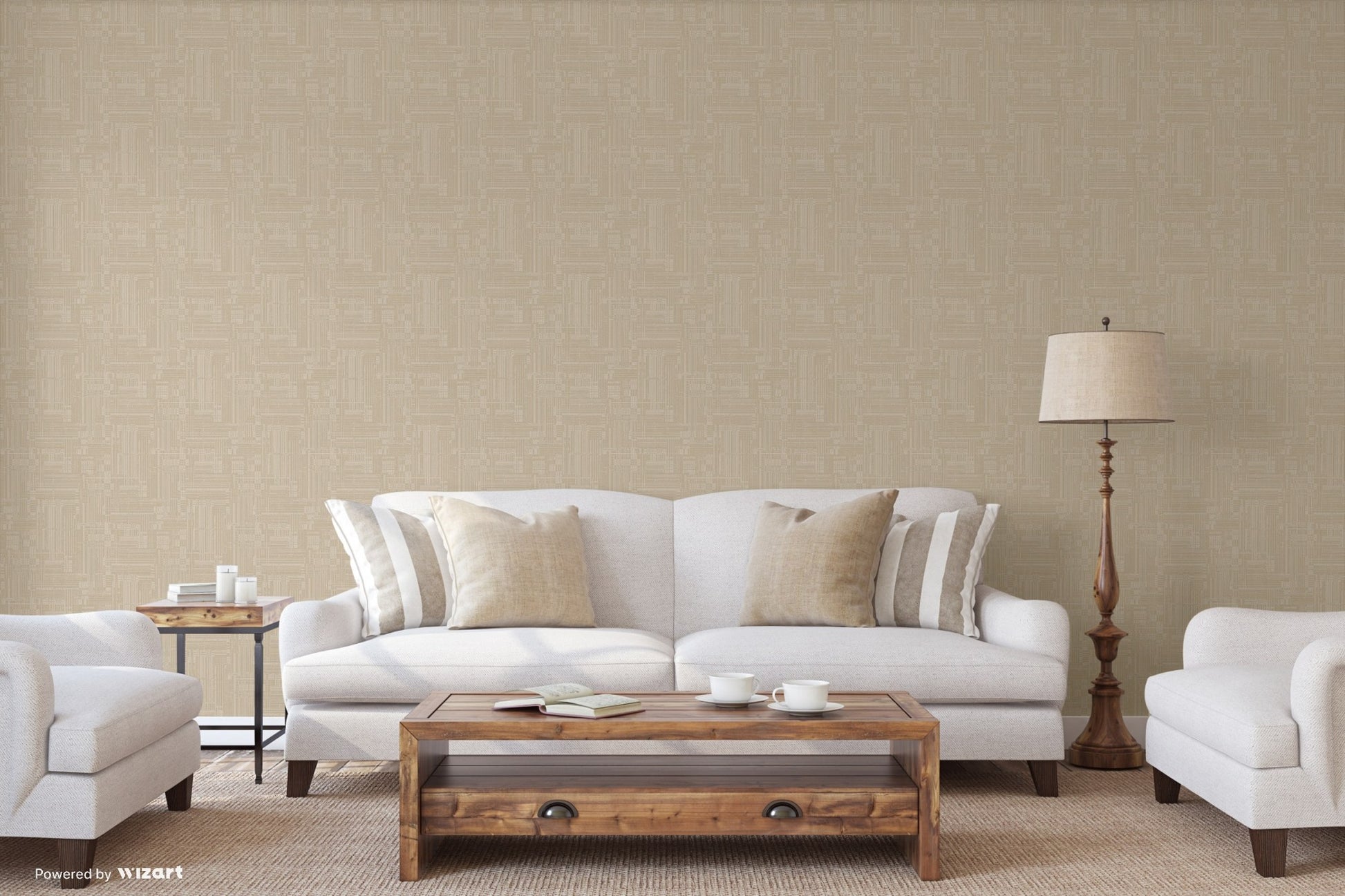 Atelier Alfa Smoke Classic Texture Wallpaper by La Belle Maison