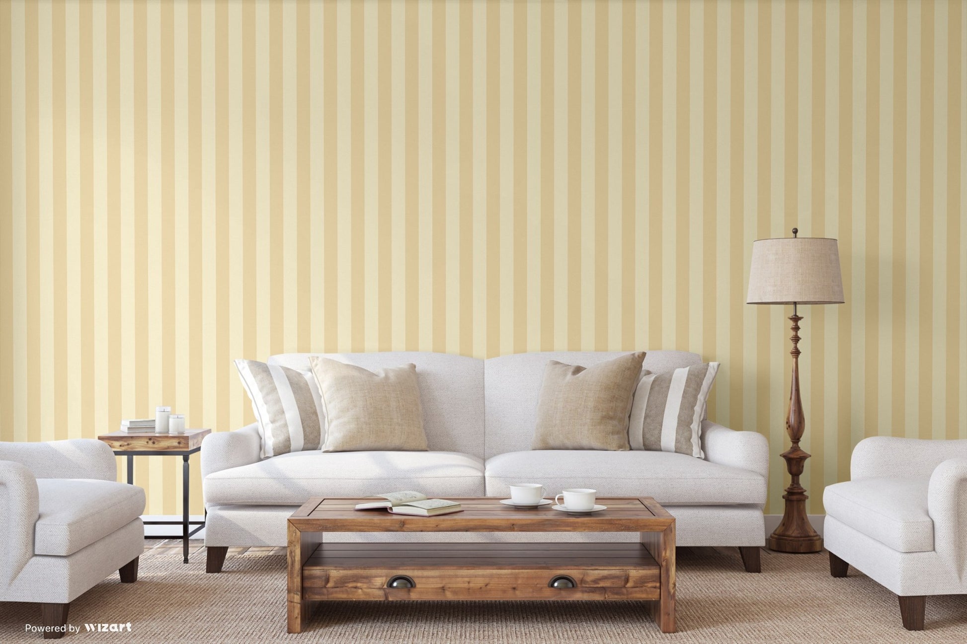 Atelier Alfa Ash Subtle Geometric Wallpaper by La Belle Maison