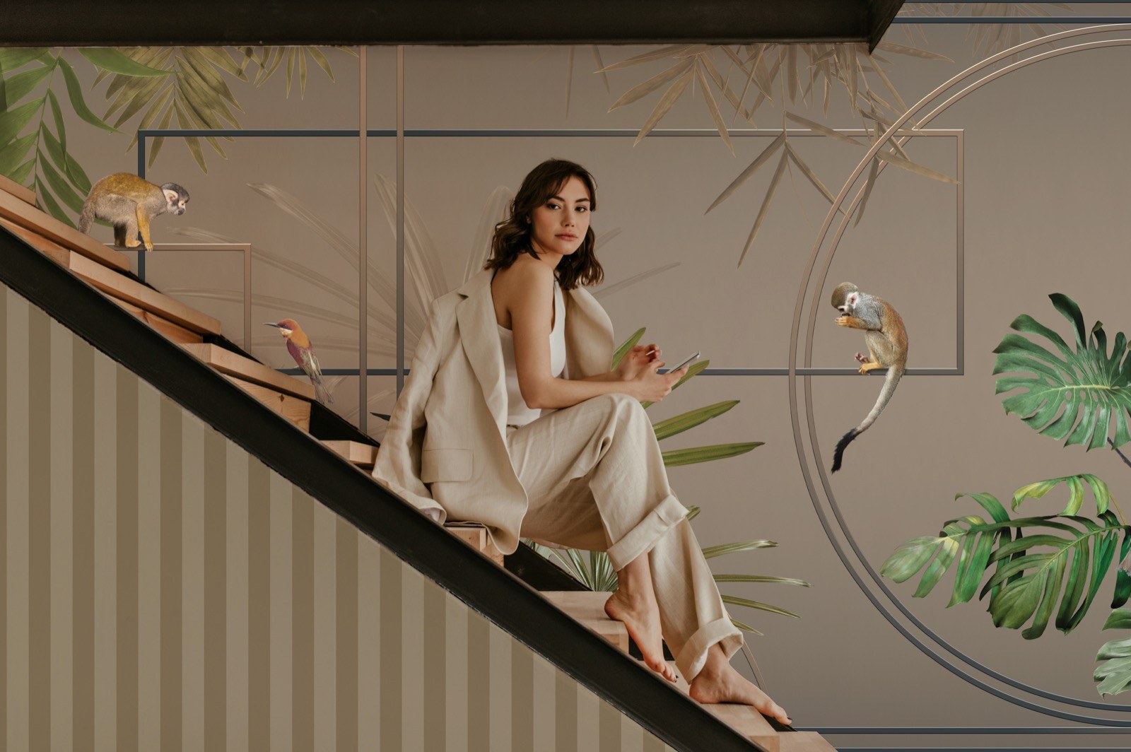 Atelier Alfa 3704-5 room wallpaper by La Belle Maison