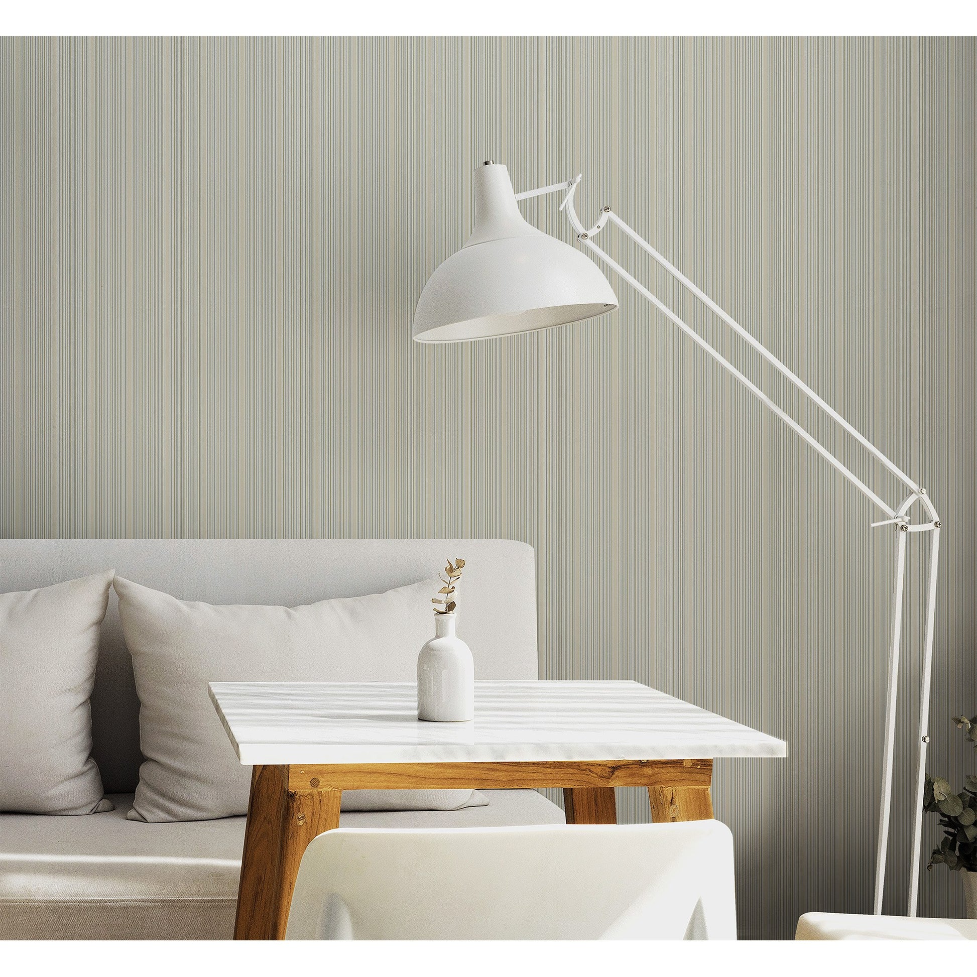 Atelier Alfa Mist Blue Crosshatch Texture Wallpaper by La Belle Maison