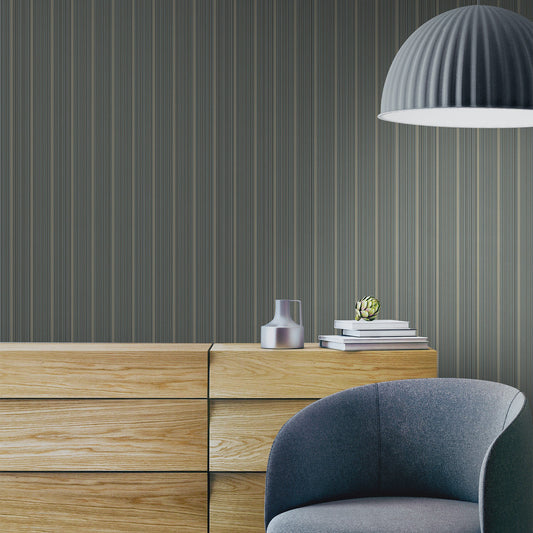 Atelier Alfa Indigo Soft Textile Wallpaper by La Belle Maison