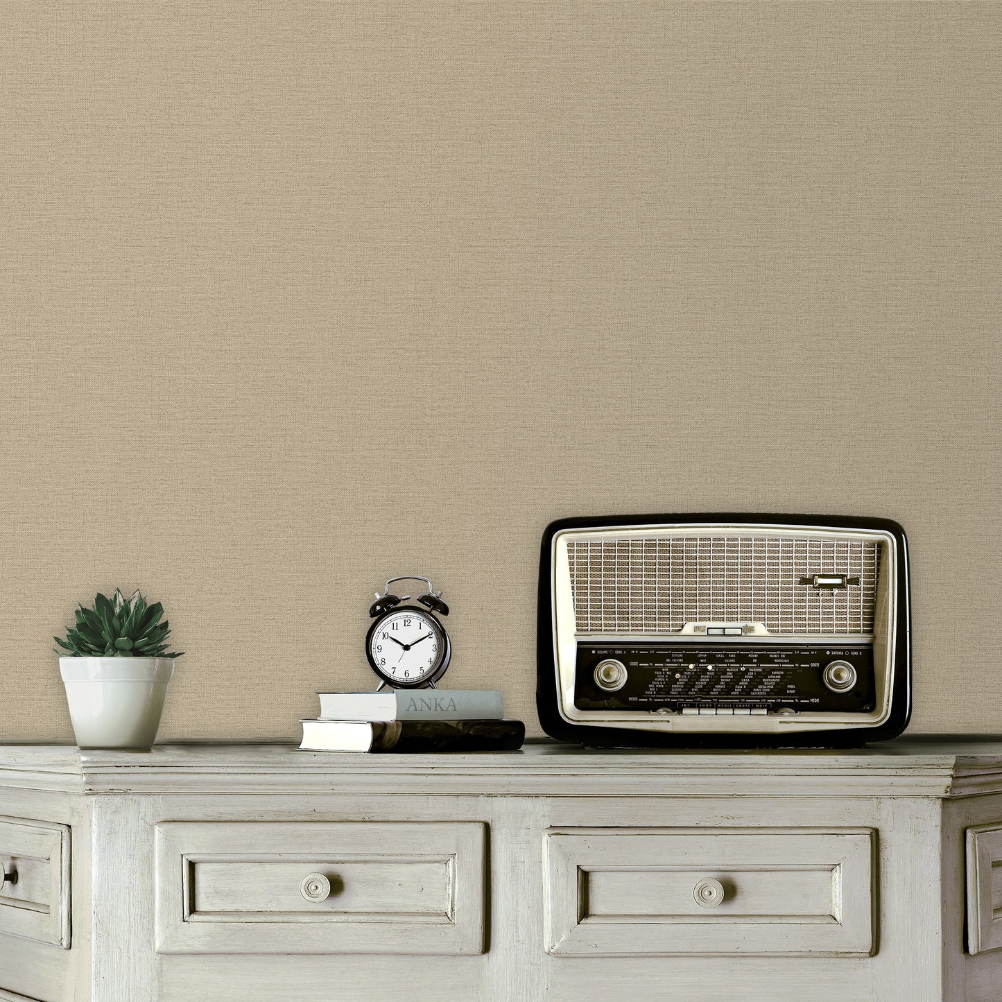 Atelier Alfa Ash Classic Texture Wallpaper by La Belle Maison