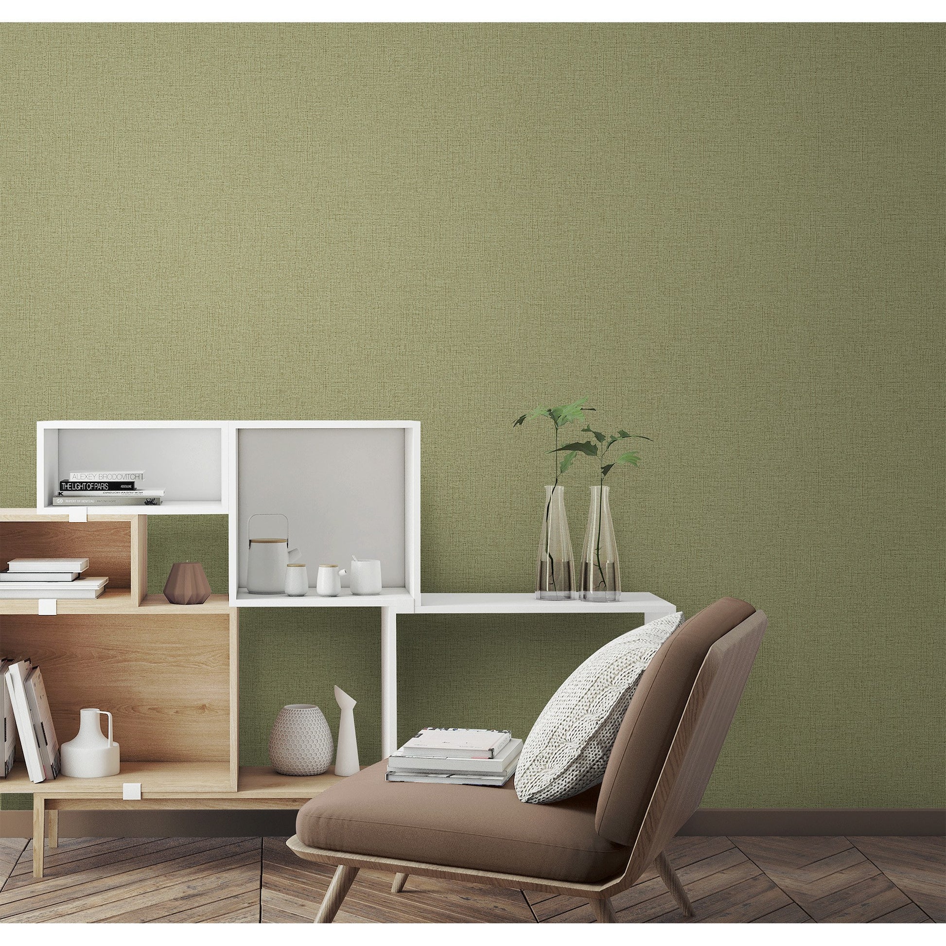 Atelier Alfa Pebble Subtle Geometric Wallpaper by La Belle Maison