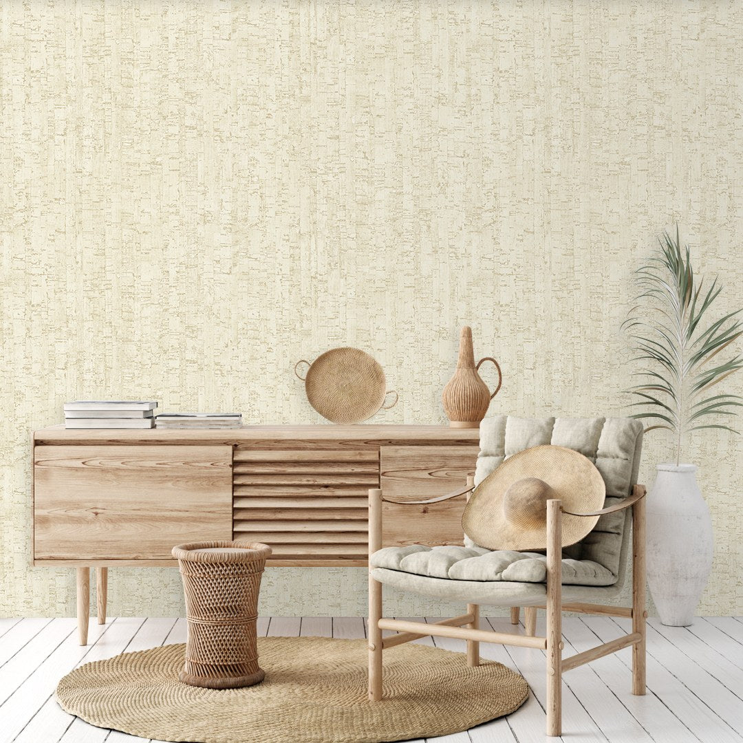 Atelier Alfa Pearl Woven Texture Wallpaper by La Belle Maison