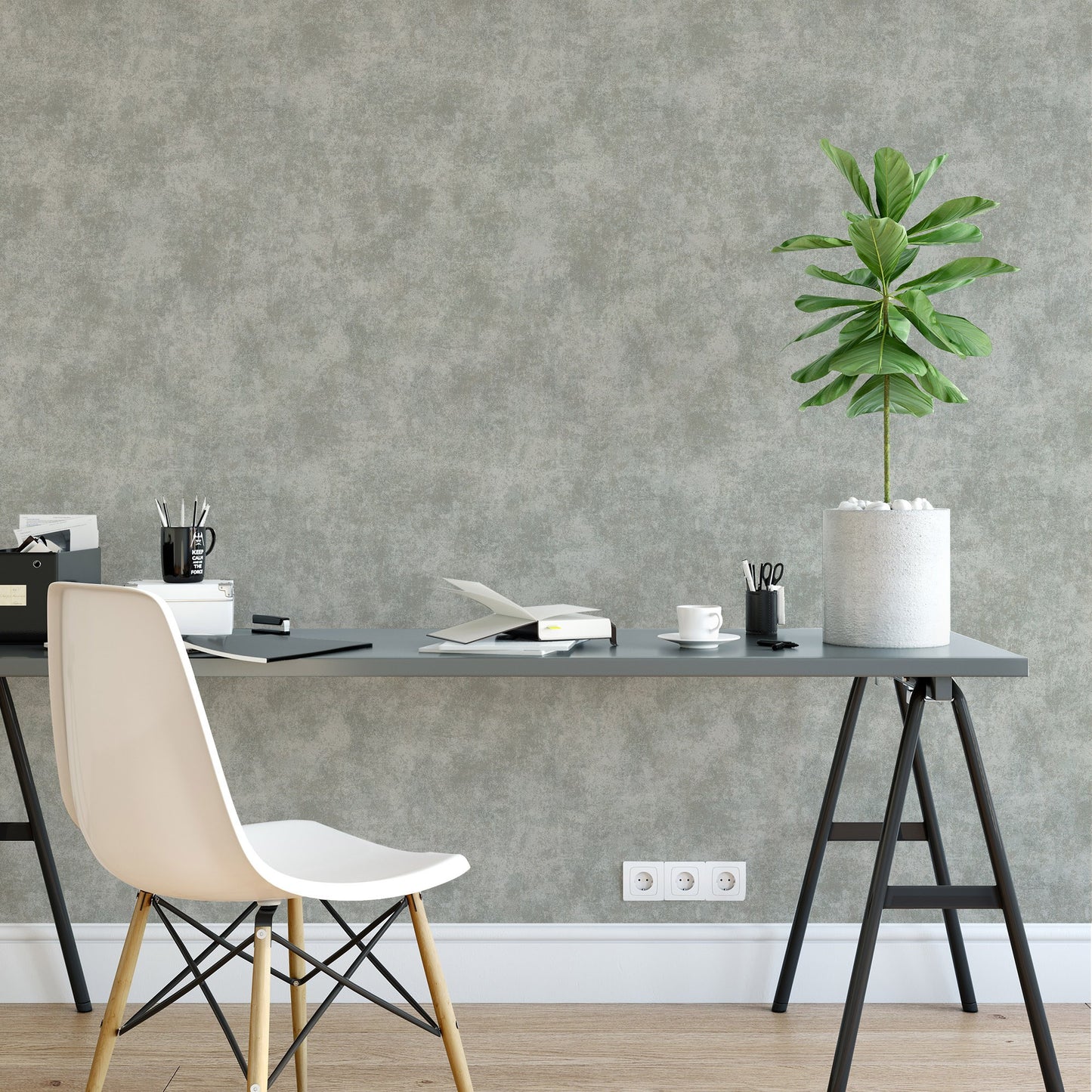Atelier Alfa Denim Soft Textile Wallpaper by La Belle Maison