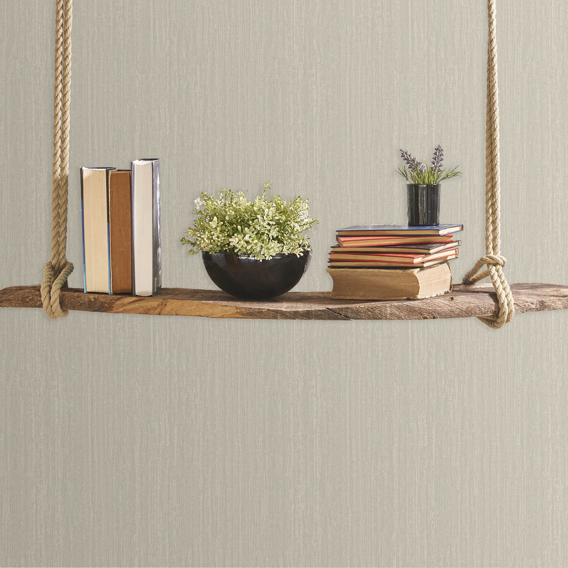 Atelier Alfa Ash Woven Texture Wallpaper II by La Belle Maison