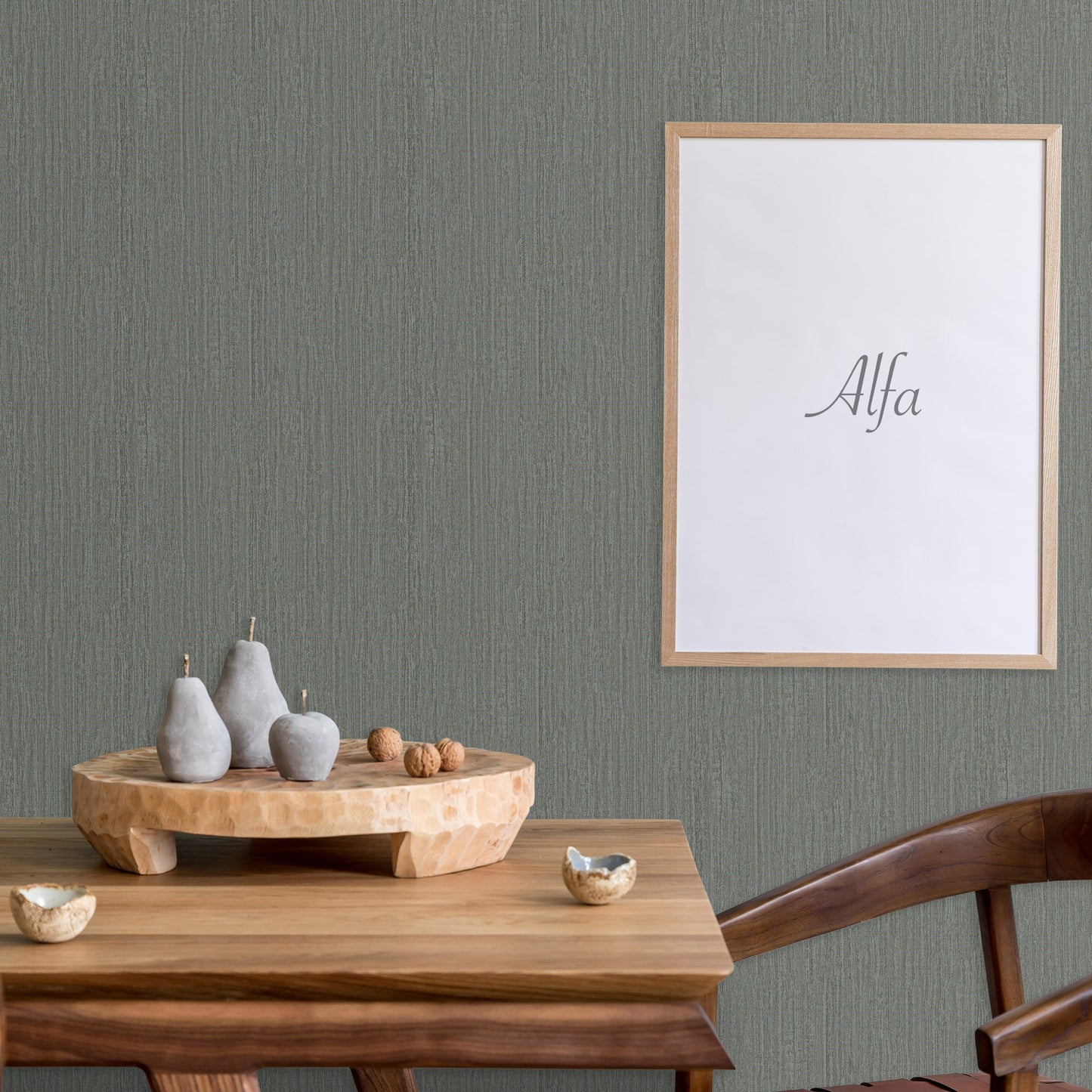 Atelier Alfa Silver Classic Texture Wallpaper by La Belle Maison