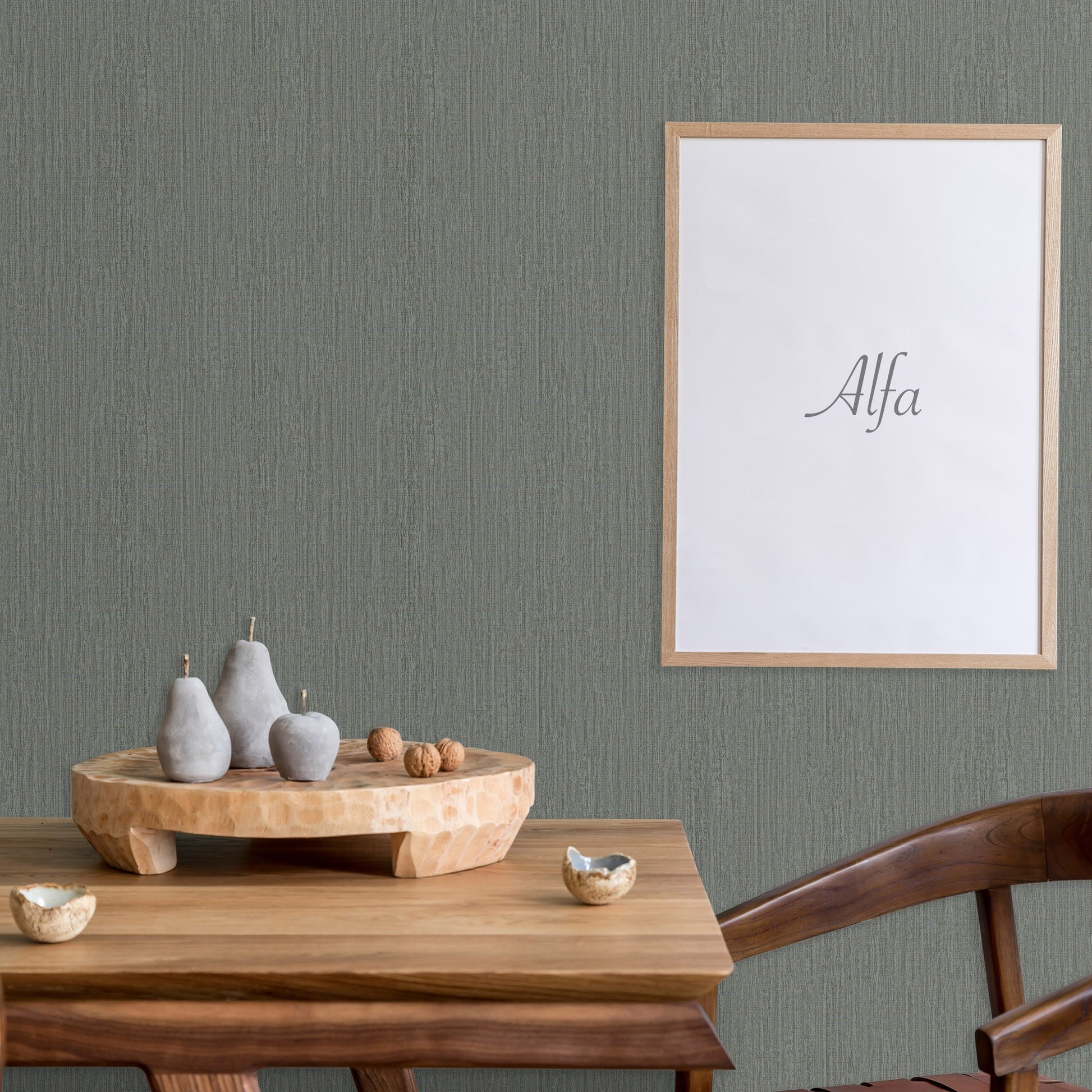 Atelier Alfa Silver Classic Texture Wallpaper by La Belle Maison