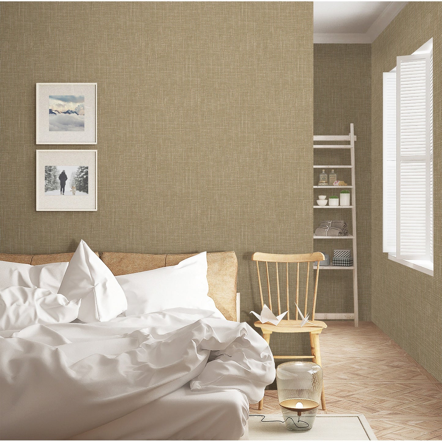 Atelier Alfa Linen Linen Texture Wallpaper by La Belle Maison