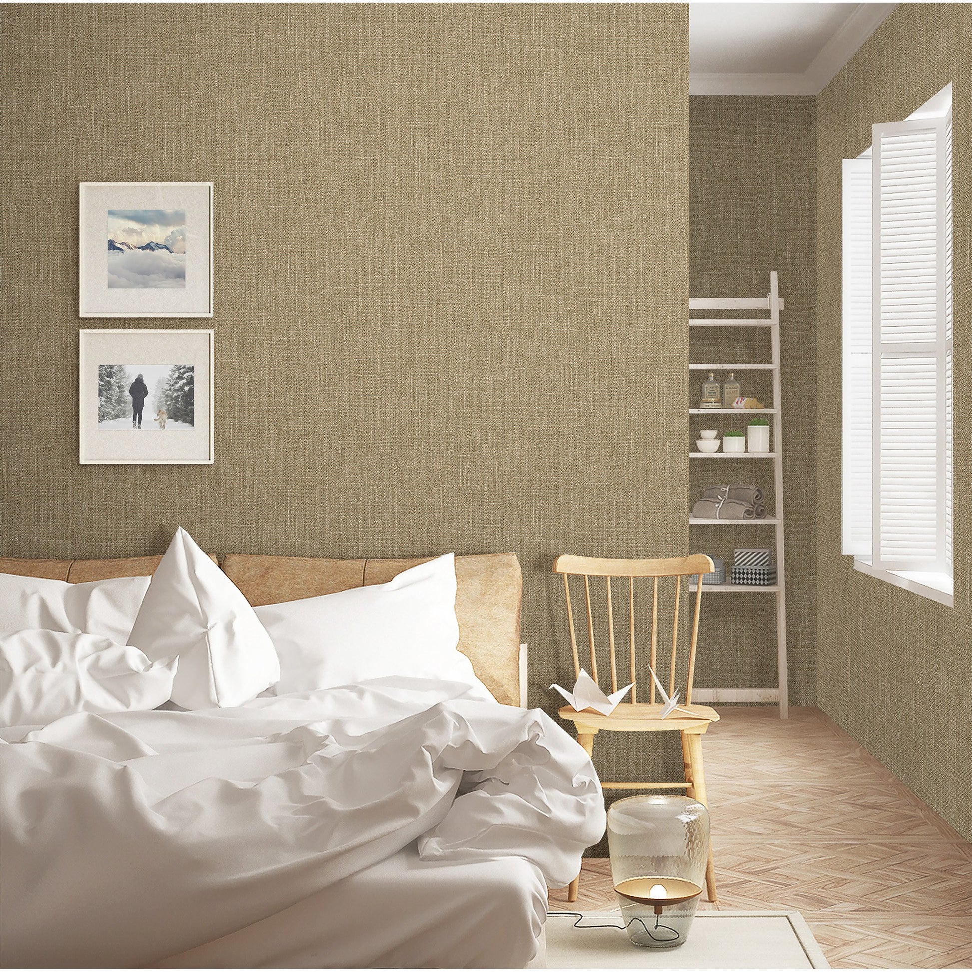 Atelier Alfa Linen Linen Texture Wallpaper by La Belle Maison