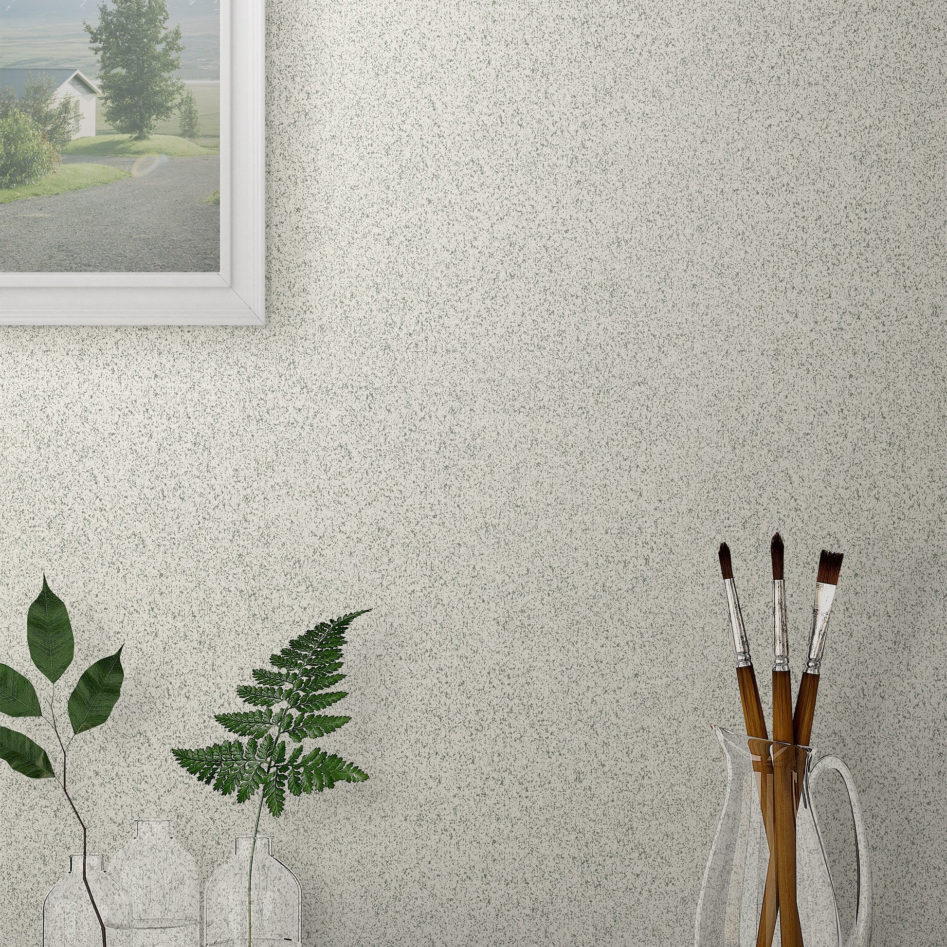 Atelier Alfa Dove Linen Texture Wallpaper by La Belle Maison