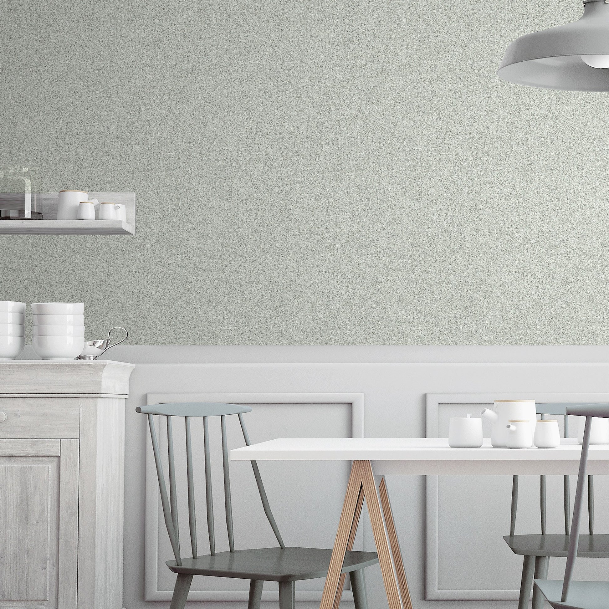 Atelier Alfa Blue Subtle Geometric Wallpaper by La Belle Maison