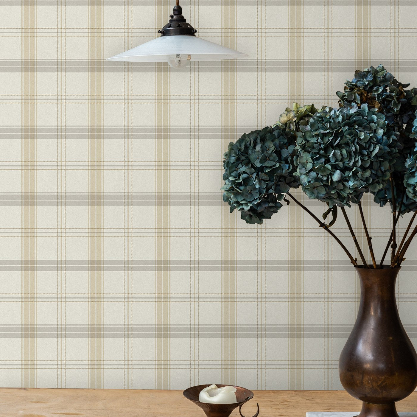 Atelier Alfa Powder Blue Classic Texture Wallpaper by La Belle Maison
